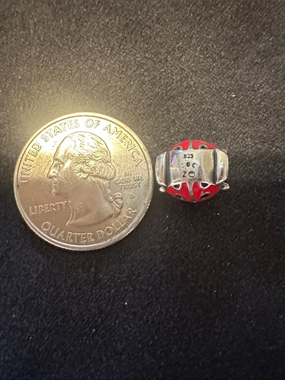 Red Ladybug bracelet Charm Accessory - Picture 2 of 3